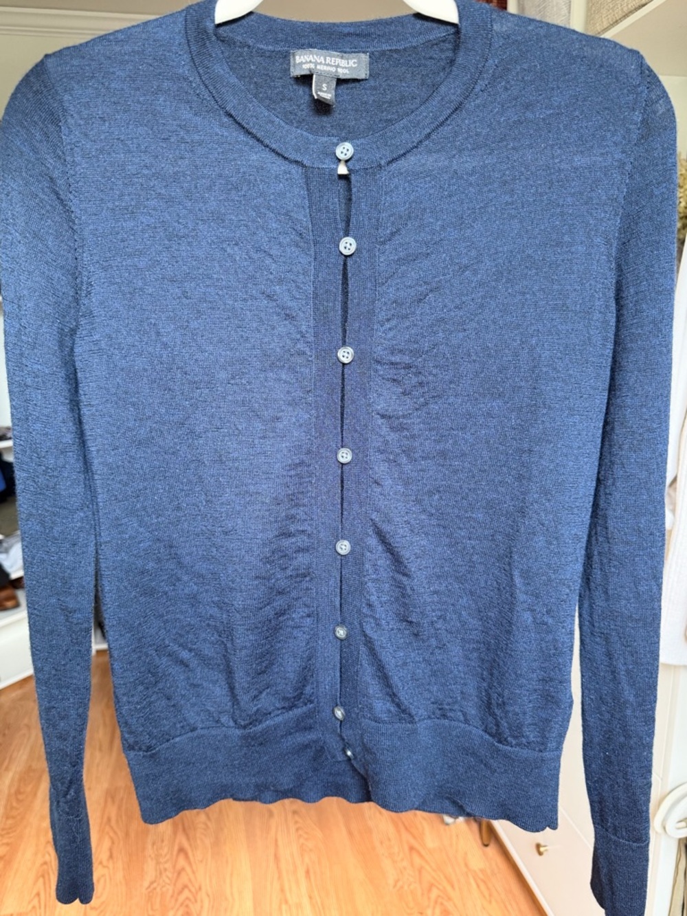 Banana Republic Merino Wool Navy Cardigan Sweater size Small